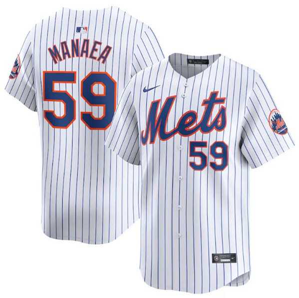 Men's New York Mets #59 Sean Manaea White 2024 Home Limited Stitched Baseball Jersey Dzhi,We sell and wholesale Men's New York Mets #59 Sean Manaea White 2024 Home Limited Stitched Baseball Jersey Dzhi on line form chian!